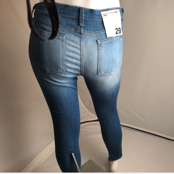 Rag and Bone capri skinny blue jeans in Clean Kilbowie 29 - Picture 3 of 13